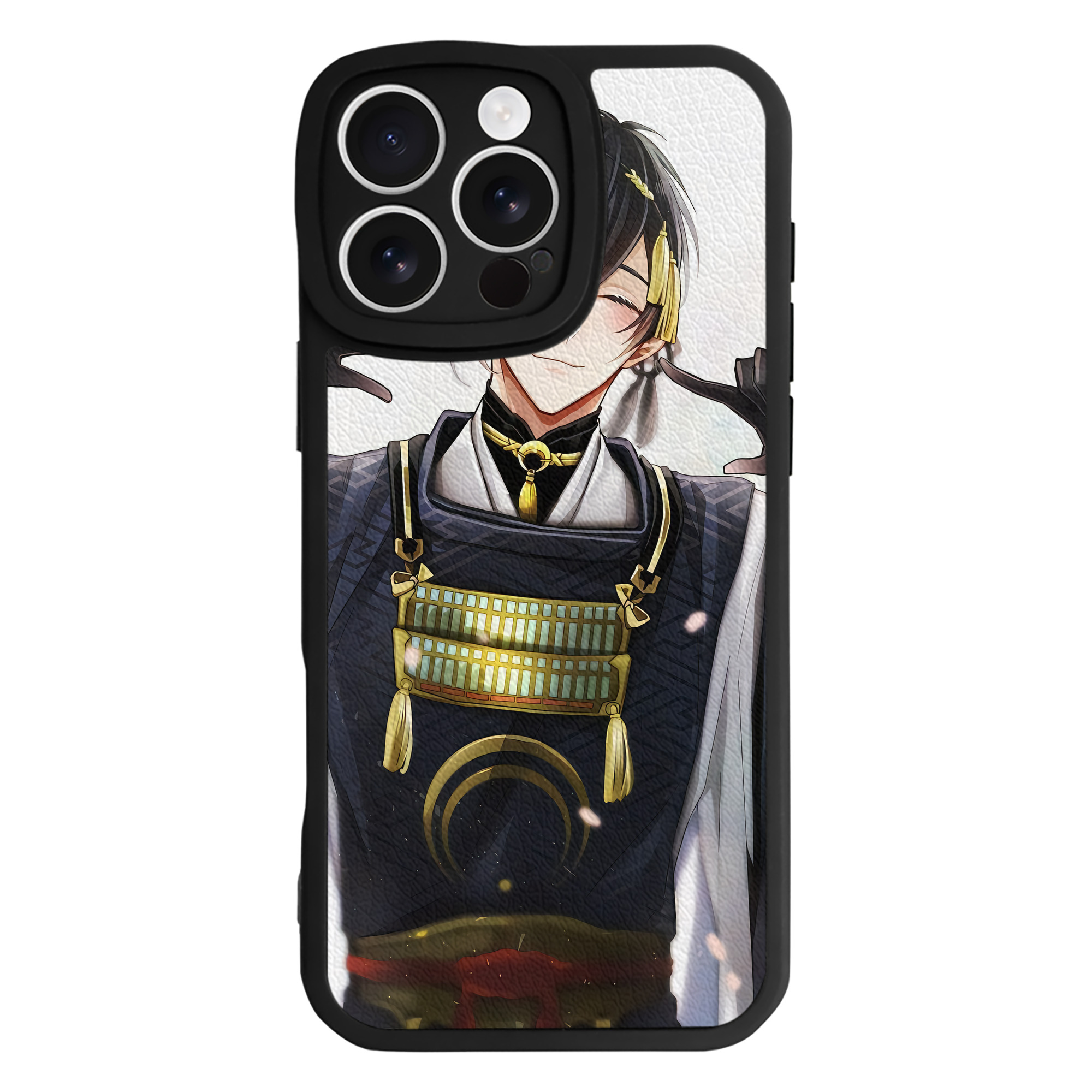 （画像用） 刀剣乱舞 Touken Ranbu 【iPhone 16シリーズ対応】シリコンスマホケース（レザー調） 材質：シリコン